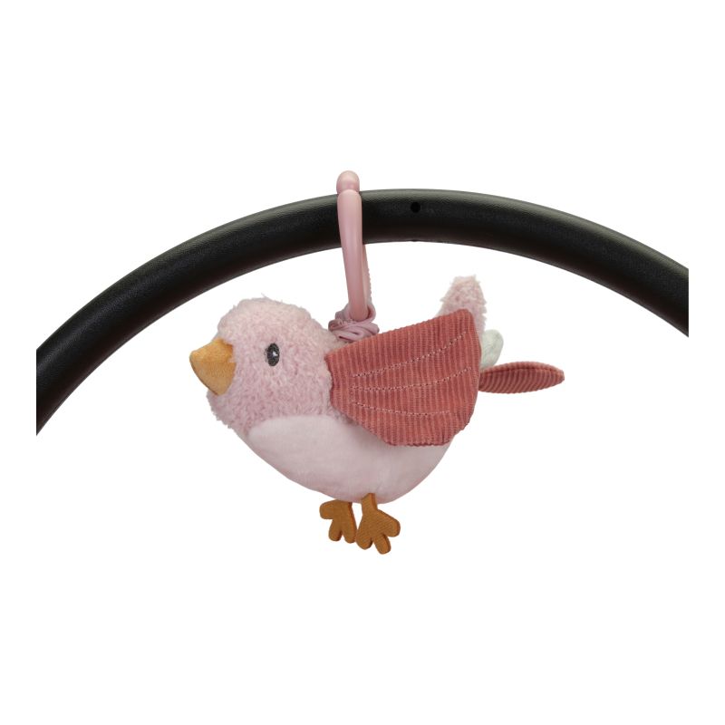 Peluche Oiseau vibrante à suspendre ROSE Little Dutch