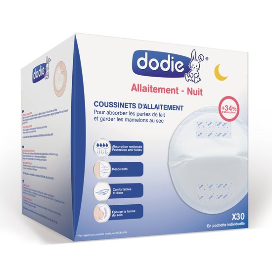 Dodie 30 coussinets d'allaitement Nuit  