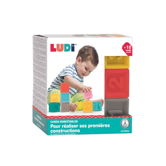 Ludi Cubes emboîtables Multicolore  Ludi Cubes emboîtables Multicolore