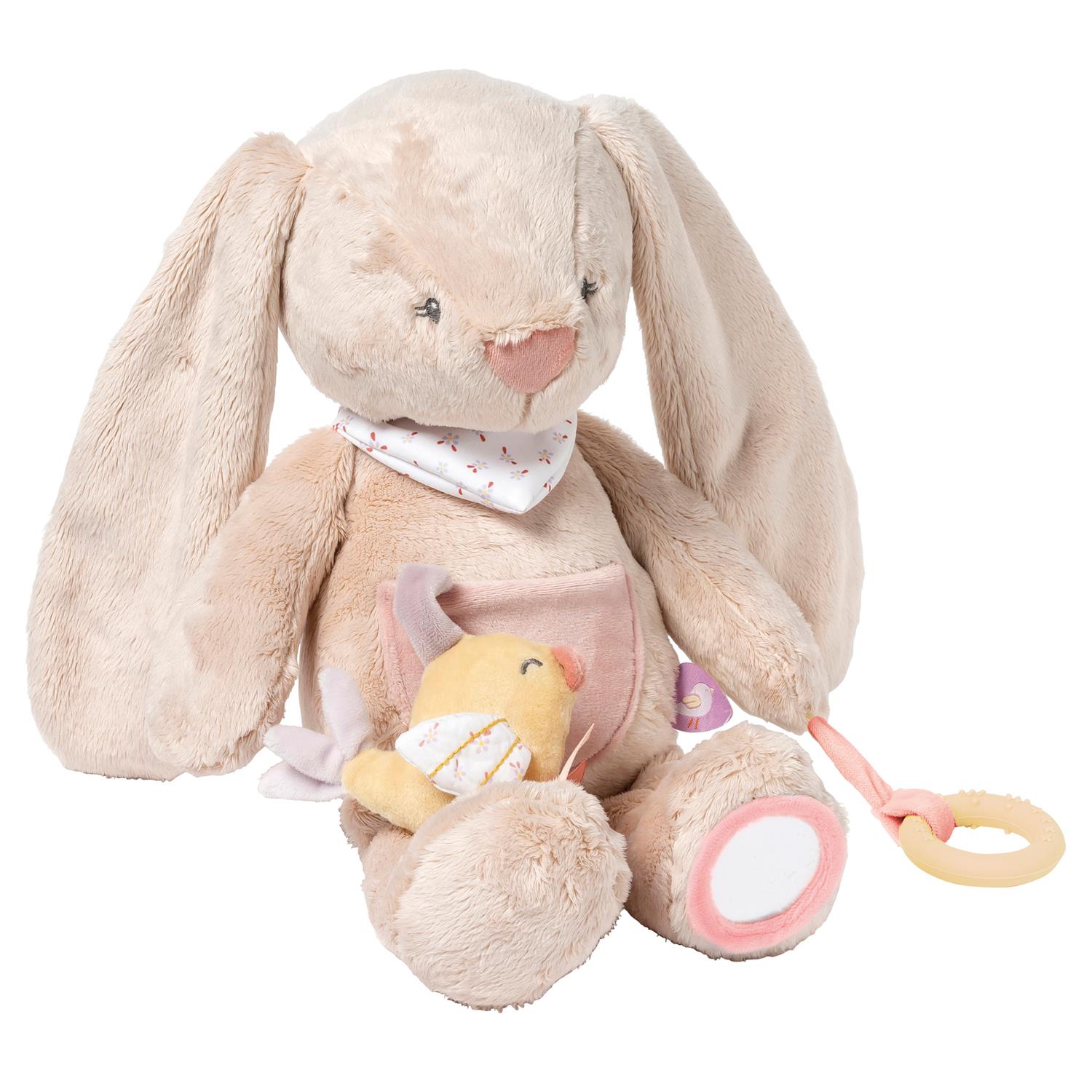 Peluche d'activités Lapin Alice et Pomme ROSE Nattou