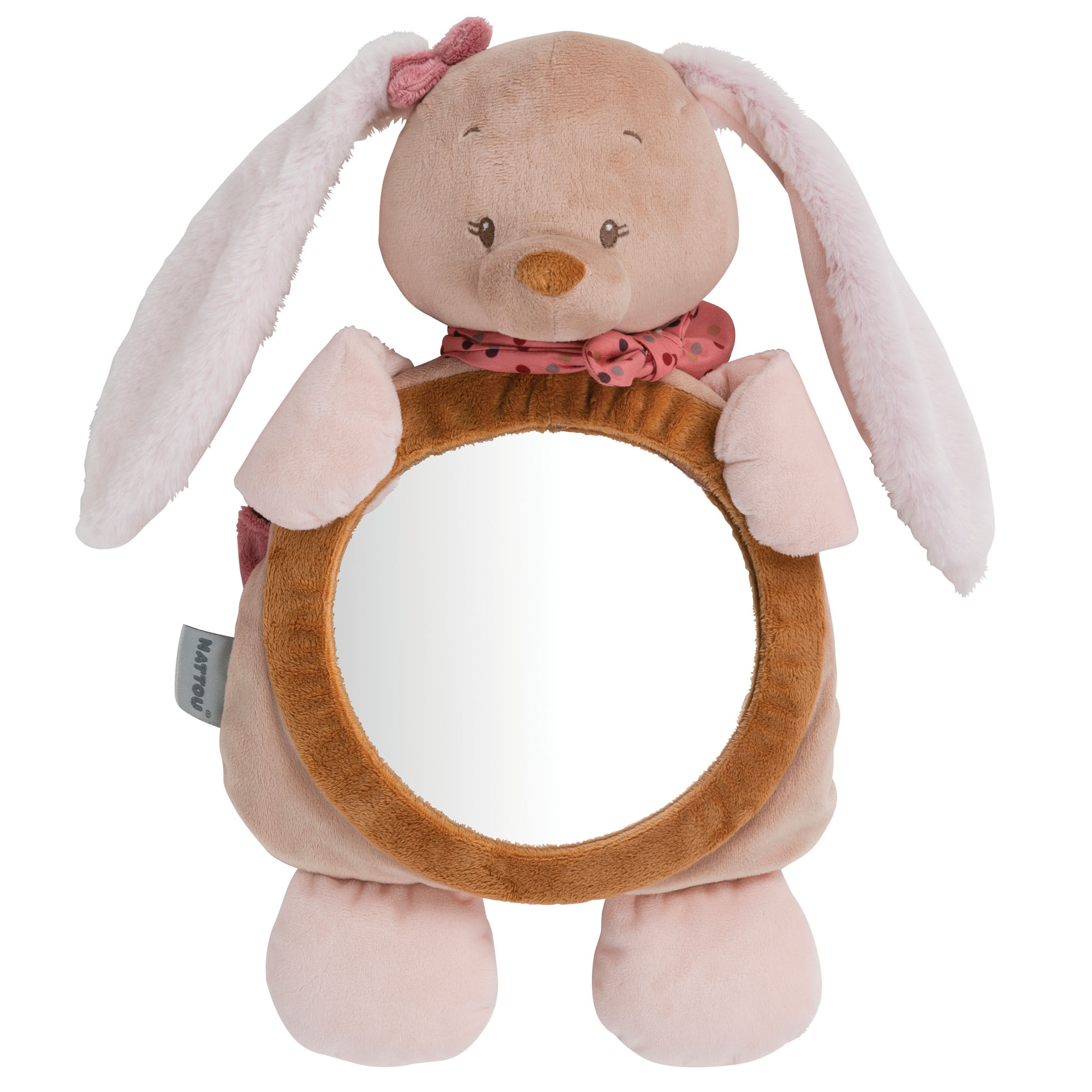 Miroir Pour Voiture Lapin Sasha et Pauline ROSE Nattou
