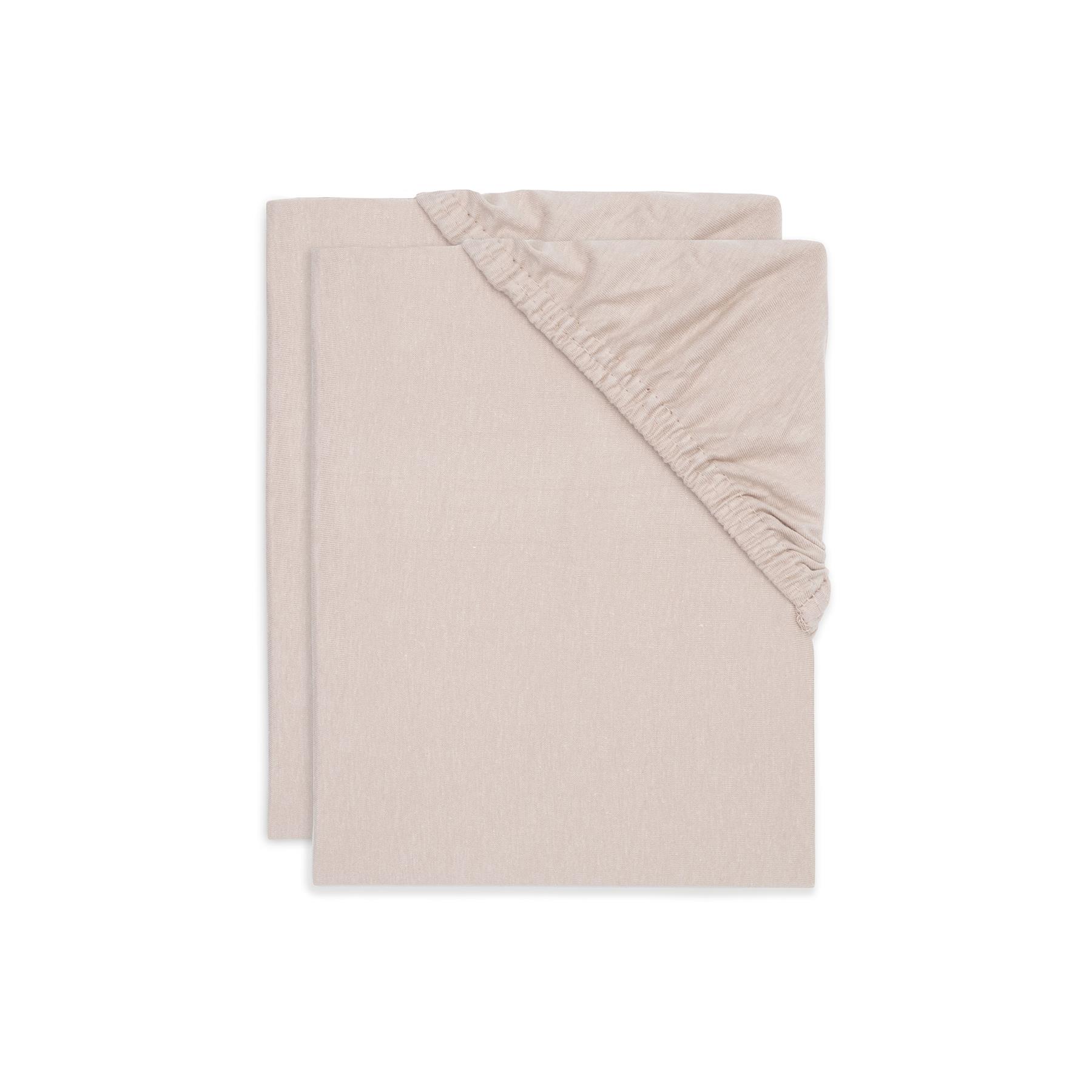 Lot de 2 draps housse jersey ROSE Jollein