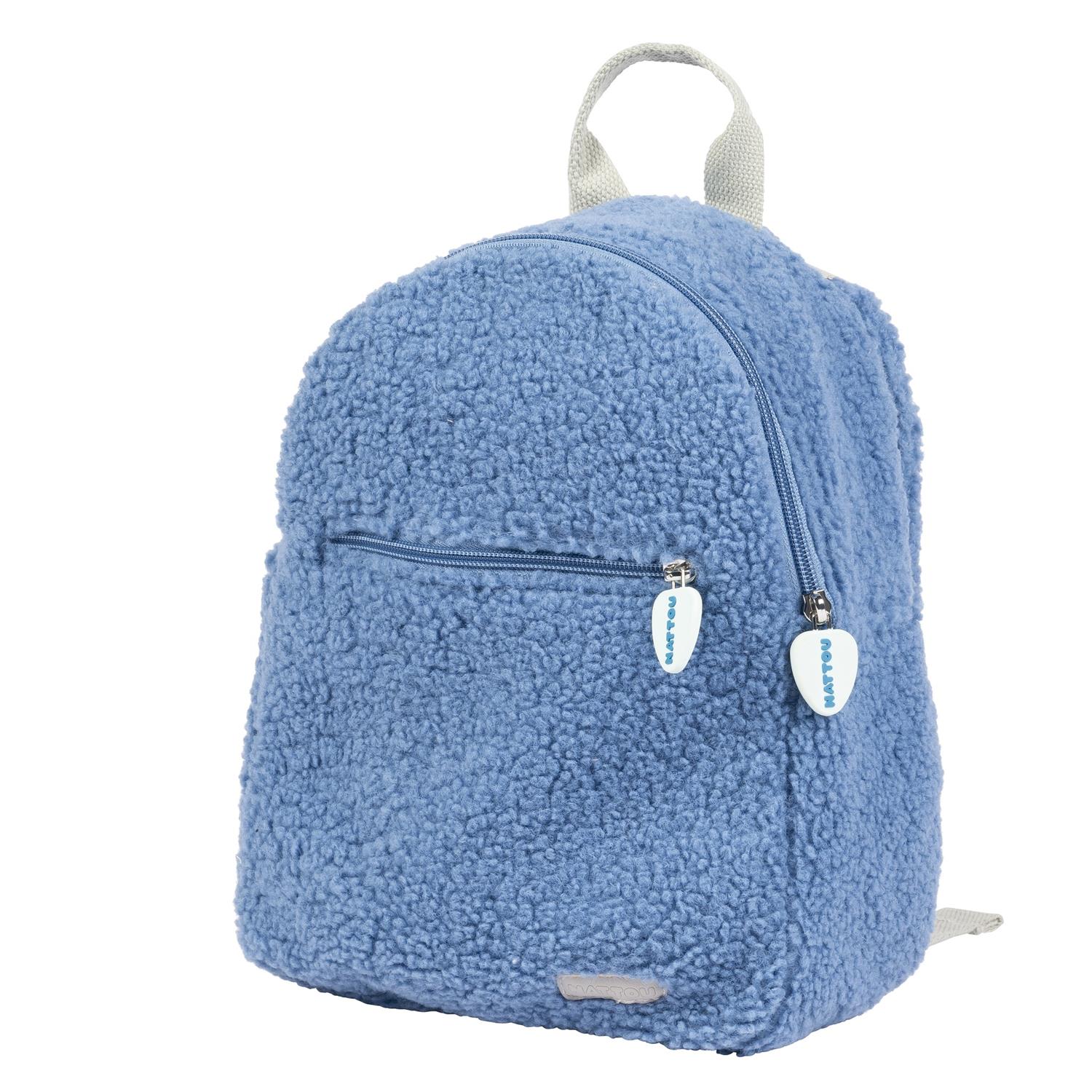 Nattou - Sac à dos teddy BLEU Nattou