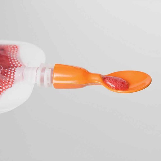 Infantino 2 cuillères Squeeze Orange  Infantino 2 cuillères Squeeze Orange