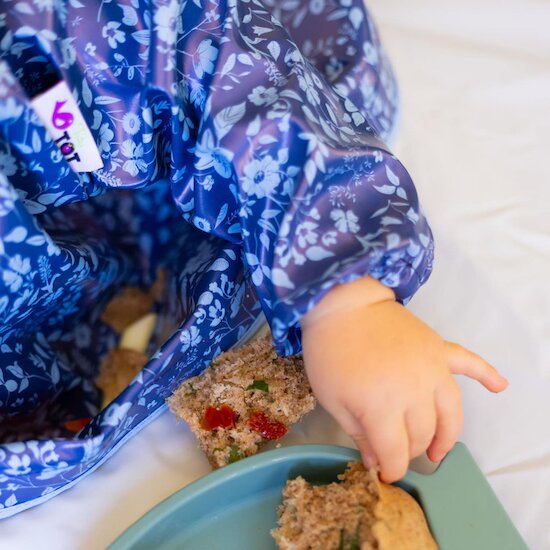 Tidy tot Bavoir Supplémentaire Kit manche Fleur de Jardin Bleu 