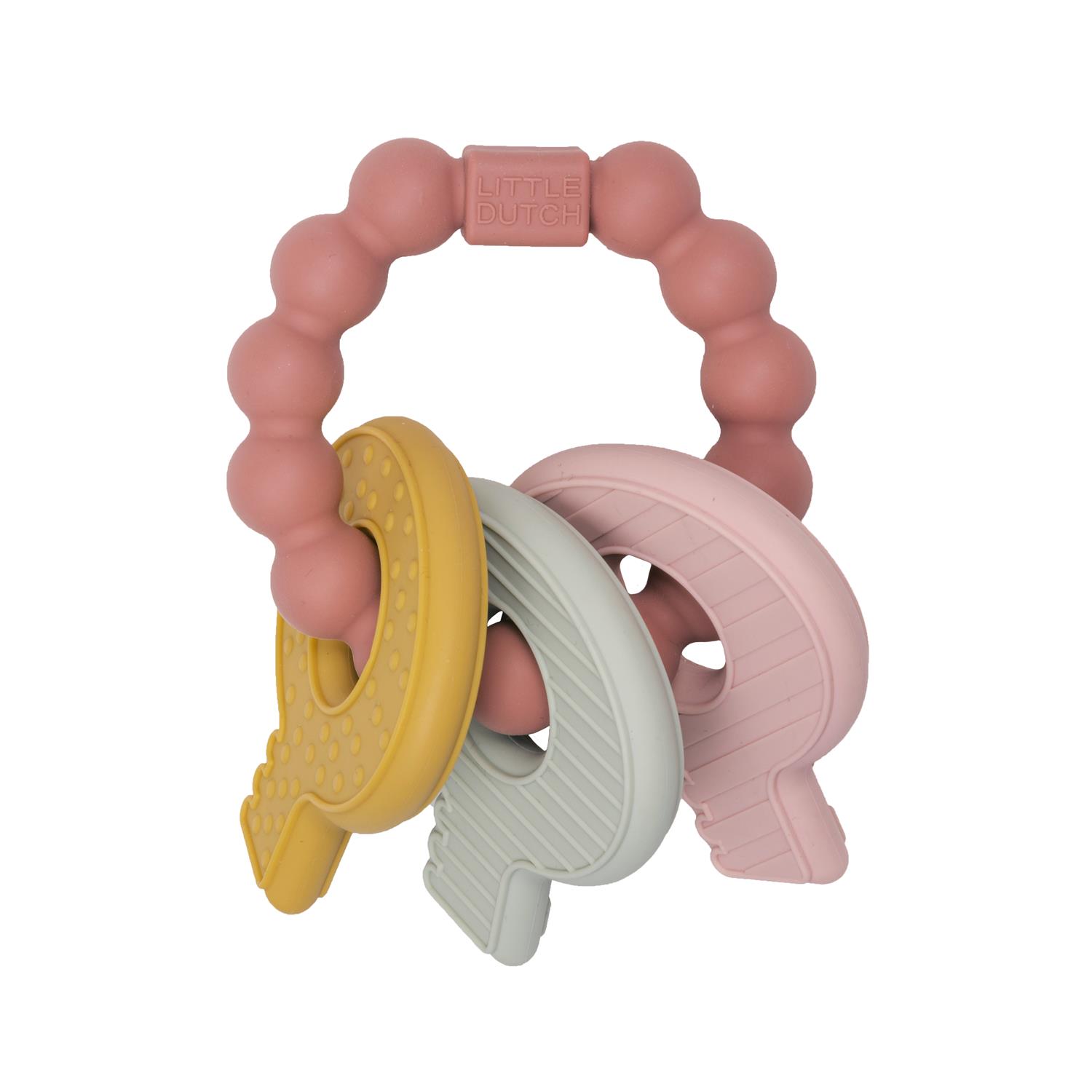 LITTLE DUTCH - Jouet de dentition clefs ROSE Little Dutch