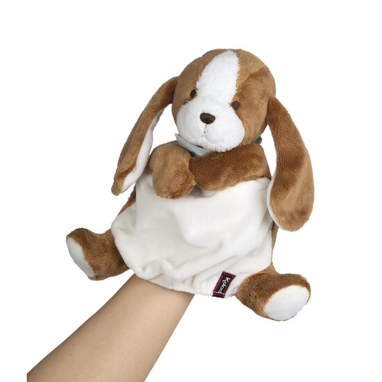 Kaloo Peluche chien tiramisu marionnette Caramel 