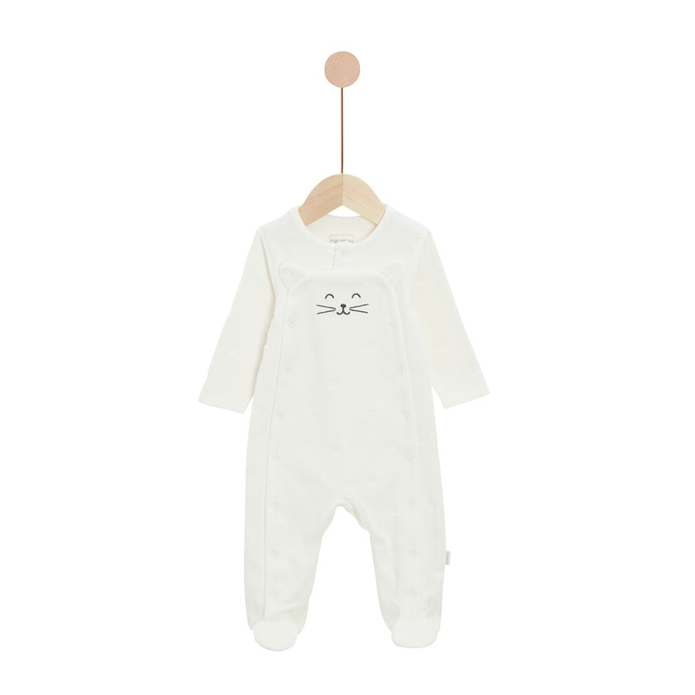 P’tit bisou - Pyjama Mon Trousseau Chaton Blanc Blanc BLANC P’tit bisou