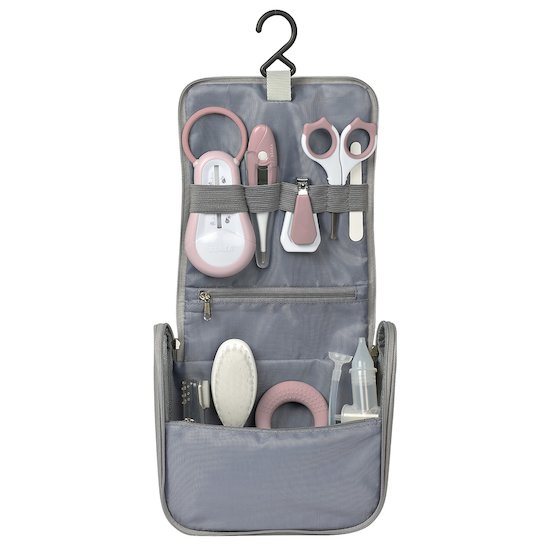 Béaba Trousse de toilette nomade 9 accessoires Old Pink  Béaba Trousse de toilette nomade 9 accessoires Old Pink