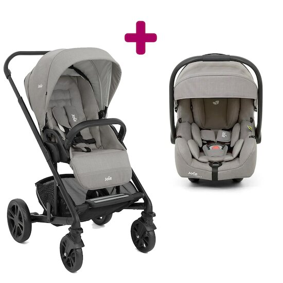 Poussette duo Chrome Pebble + siège auto i-gemm 3 Pebble - Made in Bébé