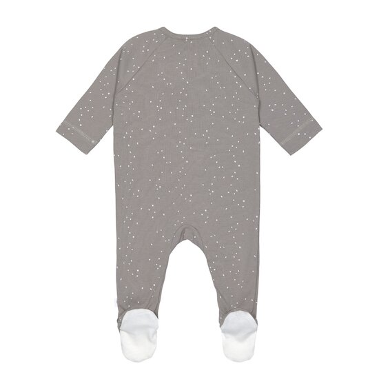 Lässig Pyjama avec pieds GOTS Sprinkle Taupe 50/56 Lässig Pyjama avec pieds GOTS Sprinkle Taupe 50/56