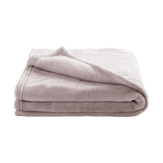 Domiva Couverture Microdoux Taupe 100x150 cm