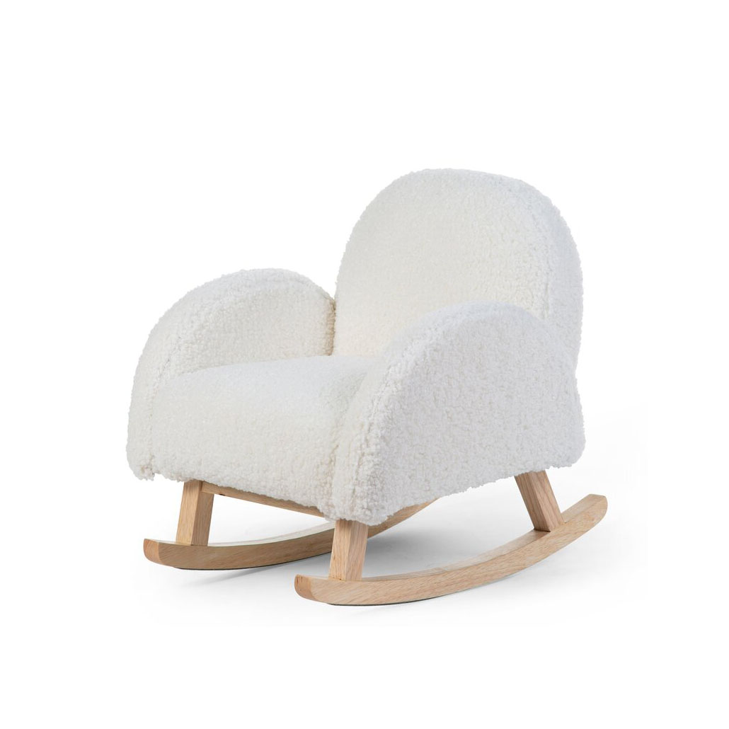 Childhome - Chaise à bascule enfant Teddy BLANC Childhome