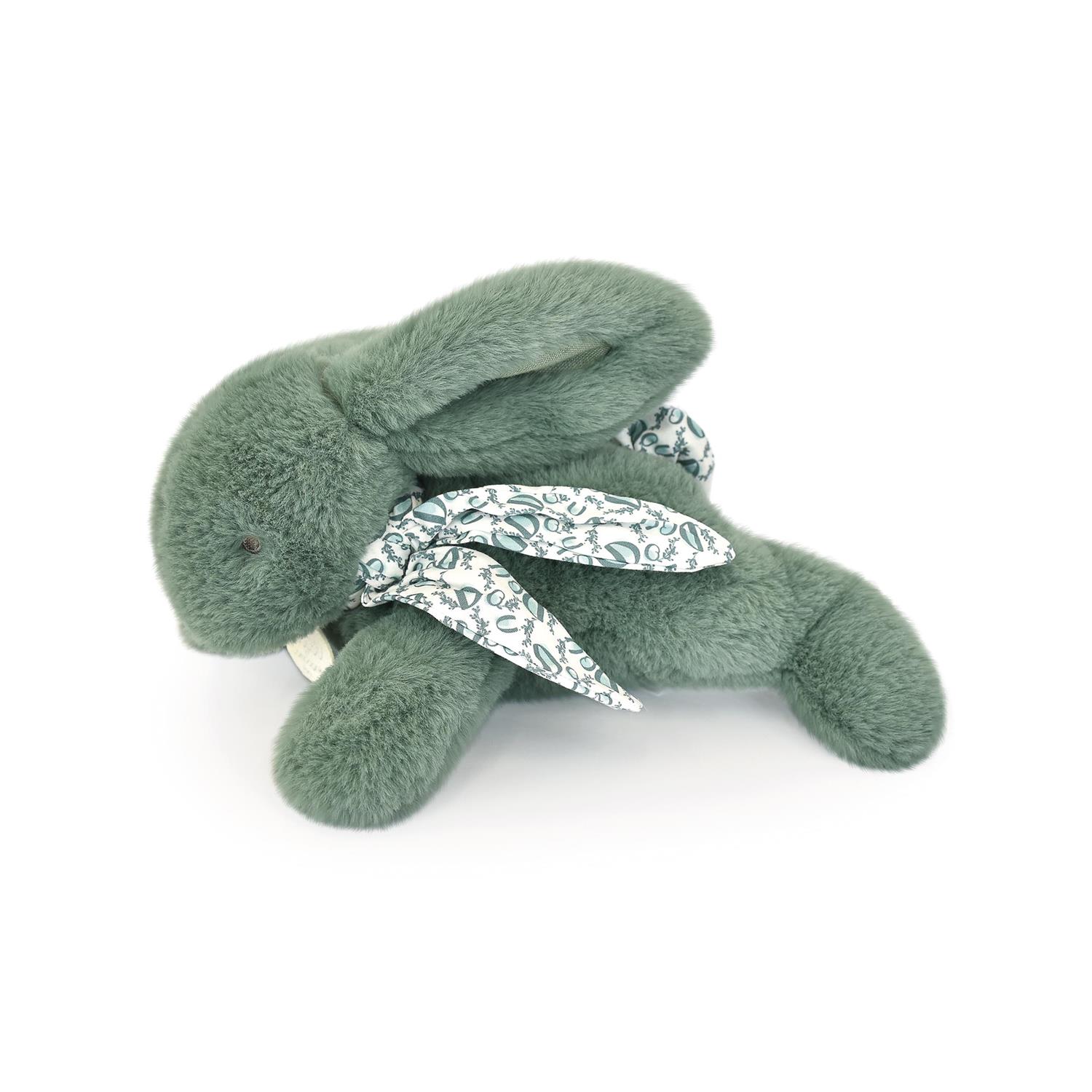 Doudou & Compagnie - Peluche petit lapin pantin VERT Doudou & Compagnie
