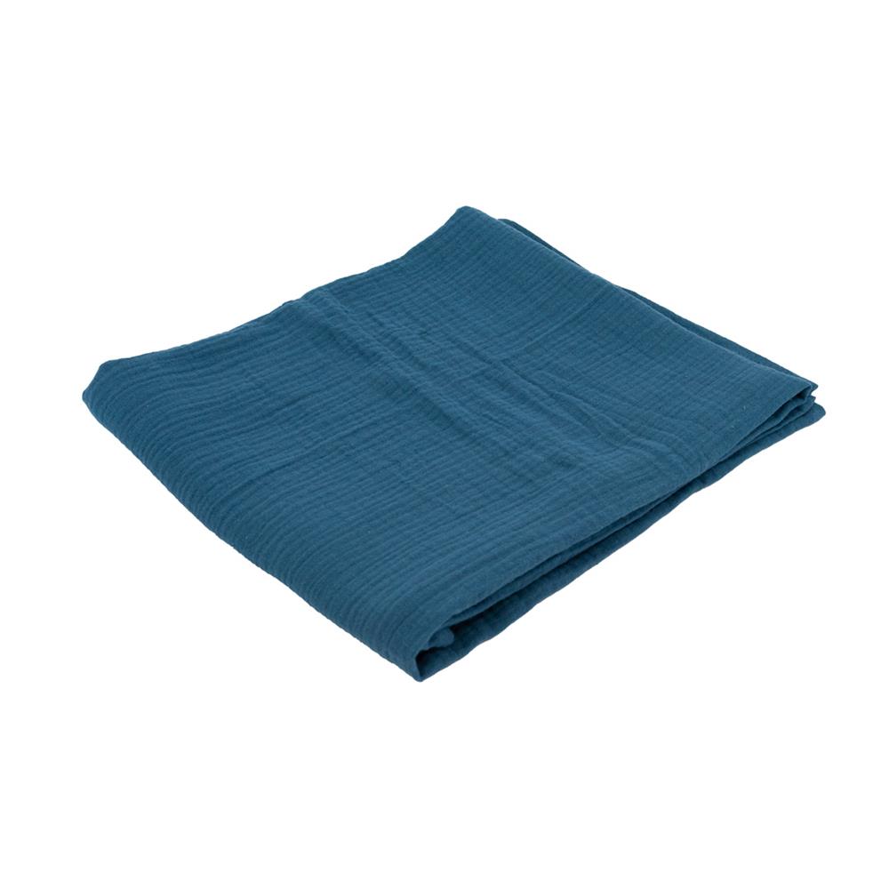Domiva - Lot 3 Langes Mousseline BLEU Domiva