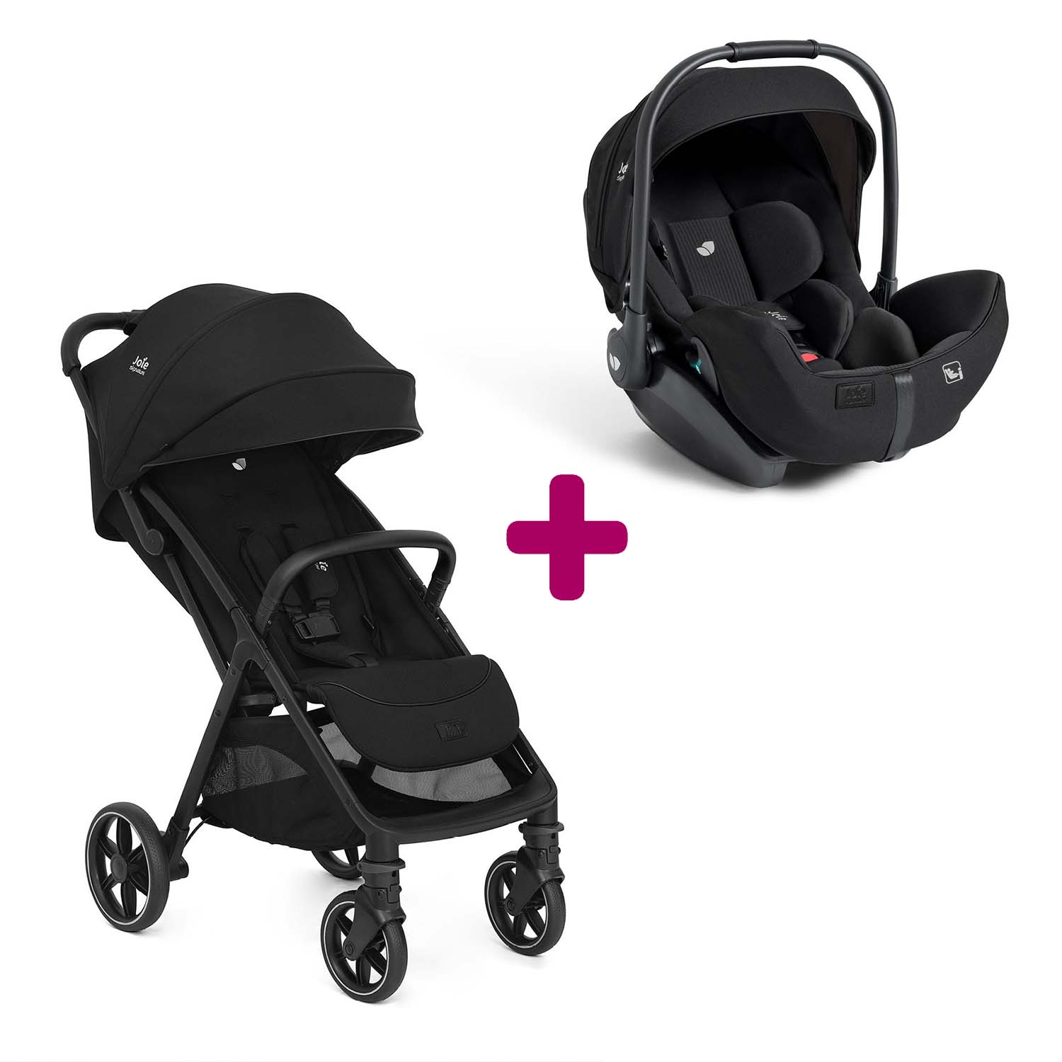 Pack Poussette duo Parcel Lx Eclipse + coque I-Level Pro Eclipse Joie
