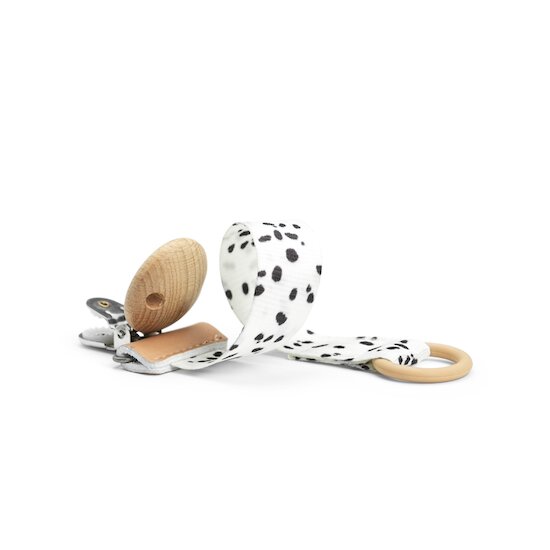 Elodie Détails Attache-tétine en bois Dalmatian Dots Multicolore  Elodie Détails Attache-tétine en bois Dalmatian Dots Multicolore