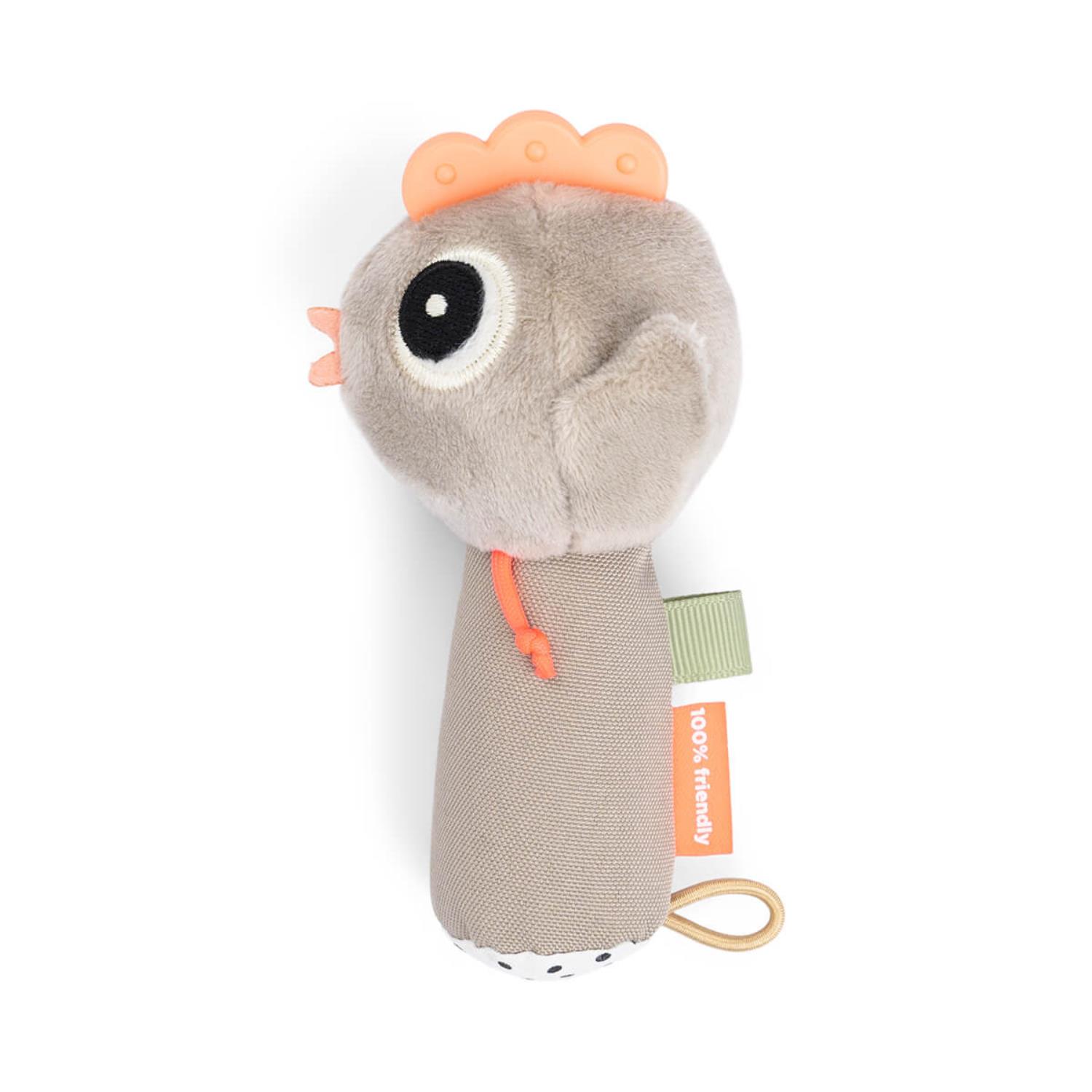 Hochet sensoriel Tiny farm BEIGE Done by Deer