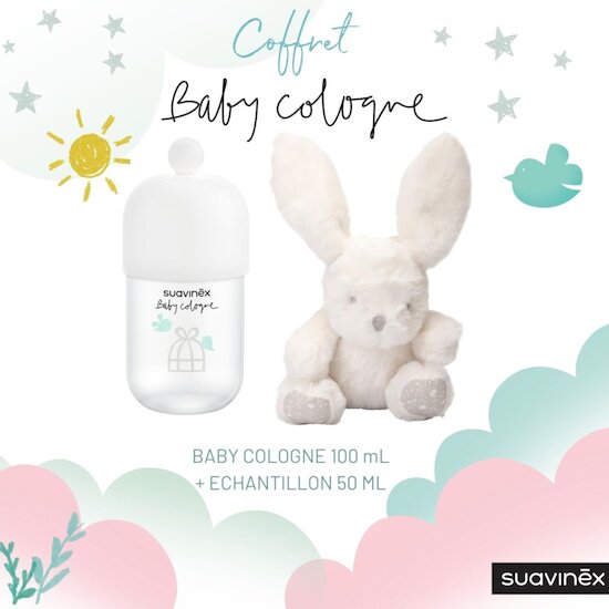 Suavinex Coffret peluche avec baby cologne Blanc  Suavinex Coffret peluche avec baby cologne Blanc