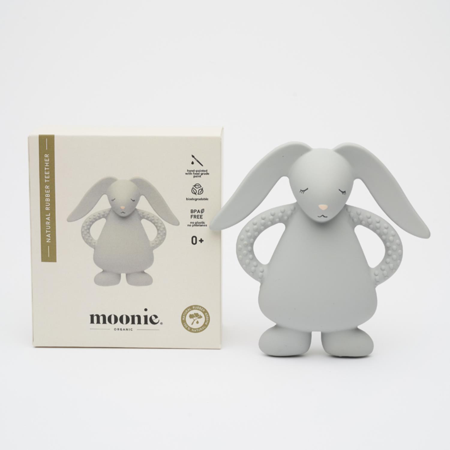 BB & Co - Jouet de dentition ourson en caoutchouc naturel GRIS BB&Co