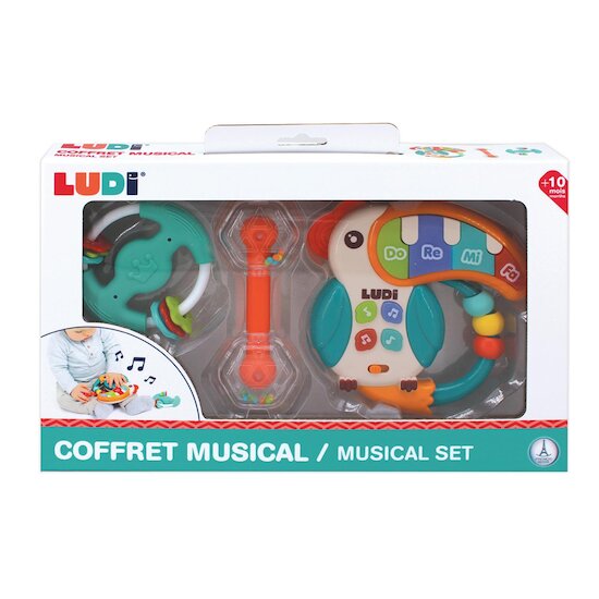 Ludi Coffret musical Multicolore 10 mois Ludi Coffret musical Multicolore 10 mois