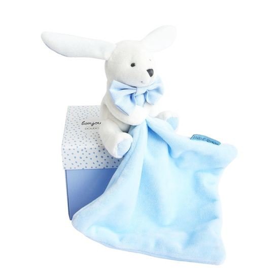 Doudou & Compagnie Doudou avec mouchoir Lapin  10 cm