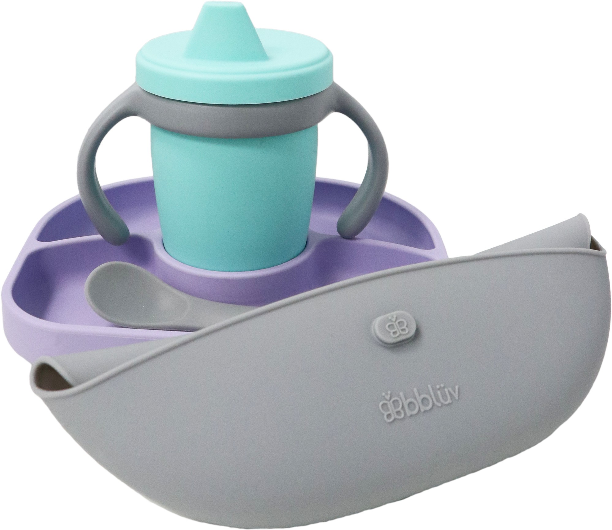 BBLUV - Set d'alimentation en silicone VIOLET BBlüv