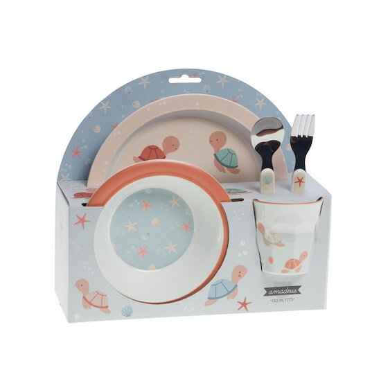 Amadeus Coffret Déjeuner 5P Lulu La Tortue Multicolore 