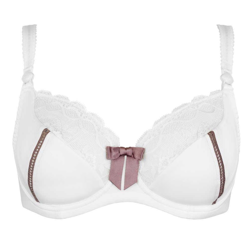 Soutien-gorge d'allaitement dentelle GRIS Cache cœur