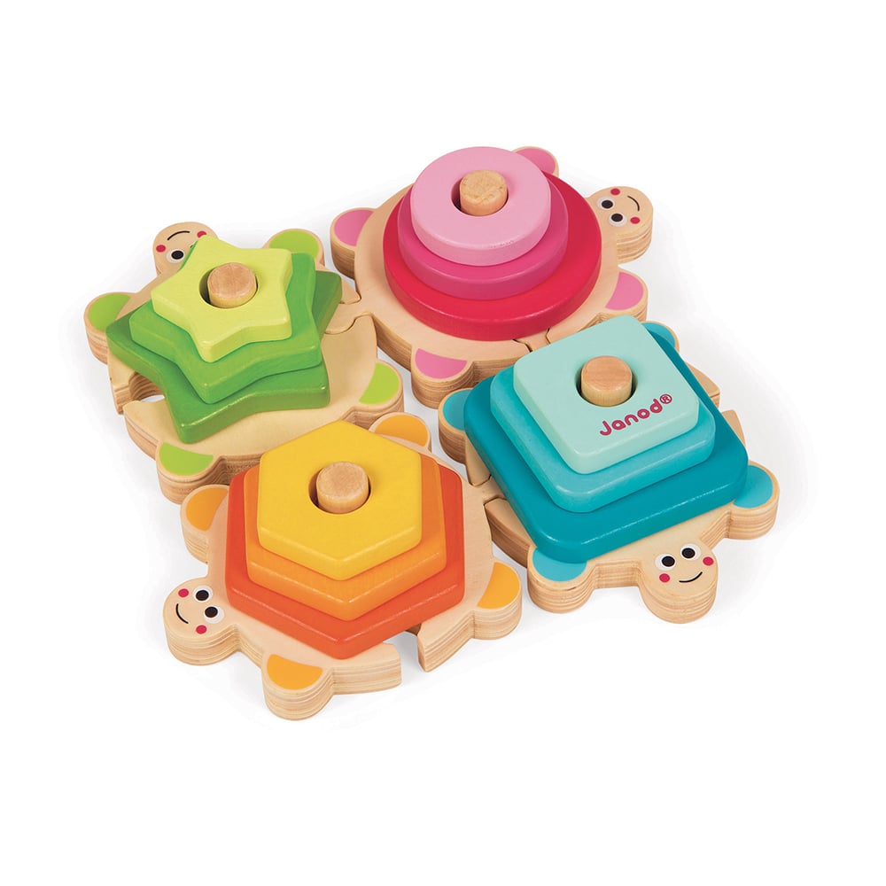Janod - Empilable Tortues MULTICOLORE Janod