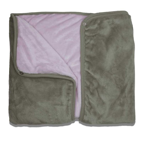 Les Chatounets Couverture 2 en 1 Rose/Taupe 