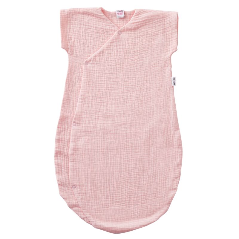 BB & Co - Gigoteuse d'été forme kimono double gaze ROSE BB&Co