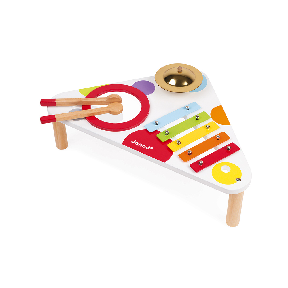 TABLE MUSICALE CONFETTI MULTICOLORE Janod