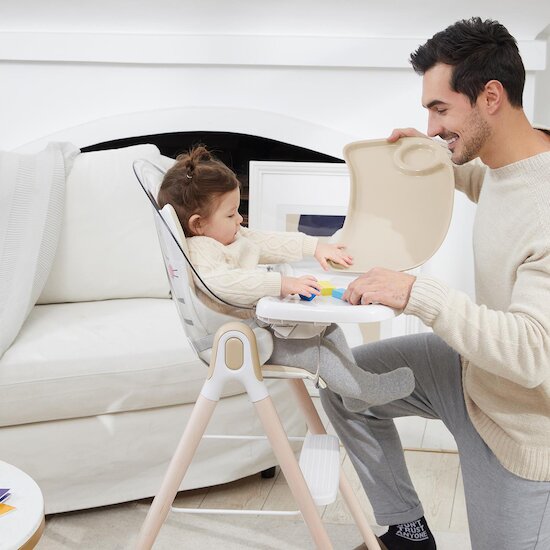 IKID Chaise haute évolutive Piccola Beige 