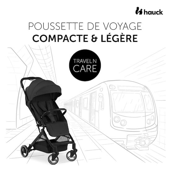 Hauck Poussette Travel N Care Black  Hauck Poussette Travel N Care Black