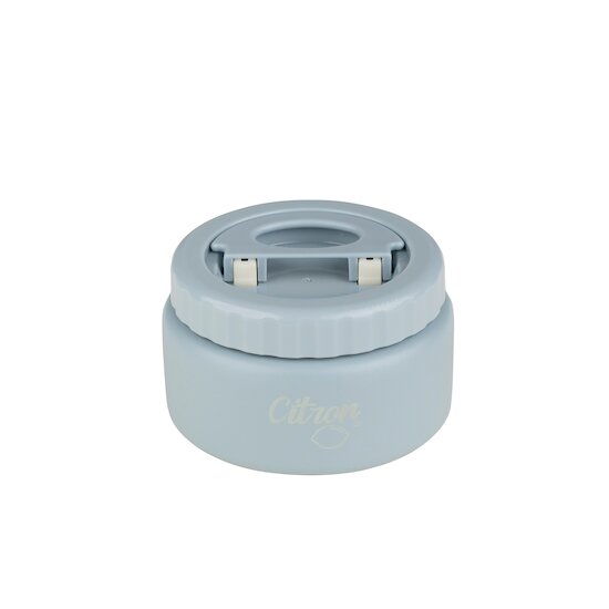 Citron Thermos alimentaire en acier inoxydable Blue 250 ml