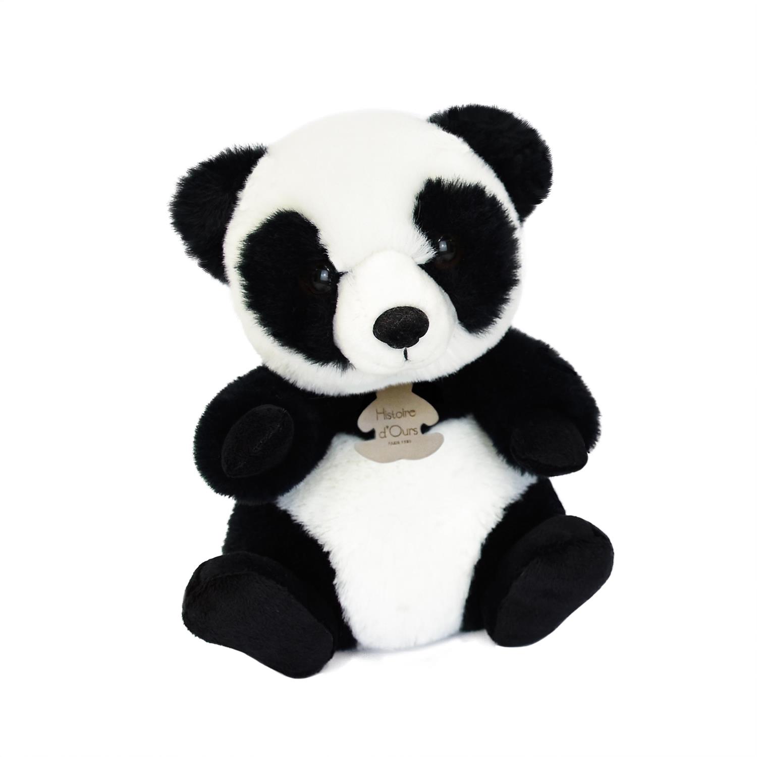 Doudou & Compagnie - Peluche les doux stretch Panda BLANC Doudou & Compagnie