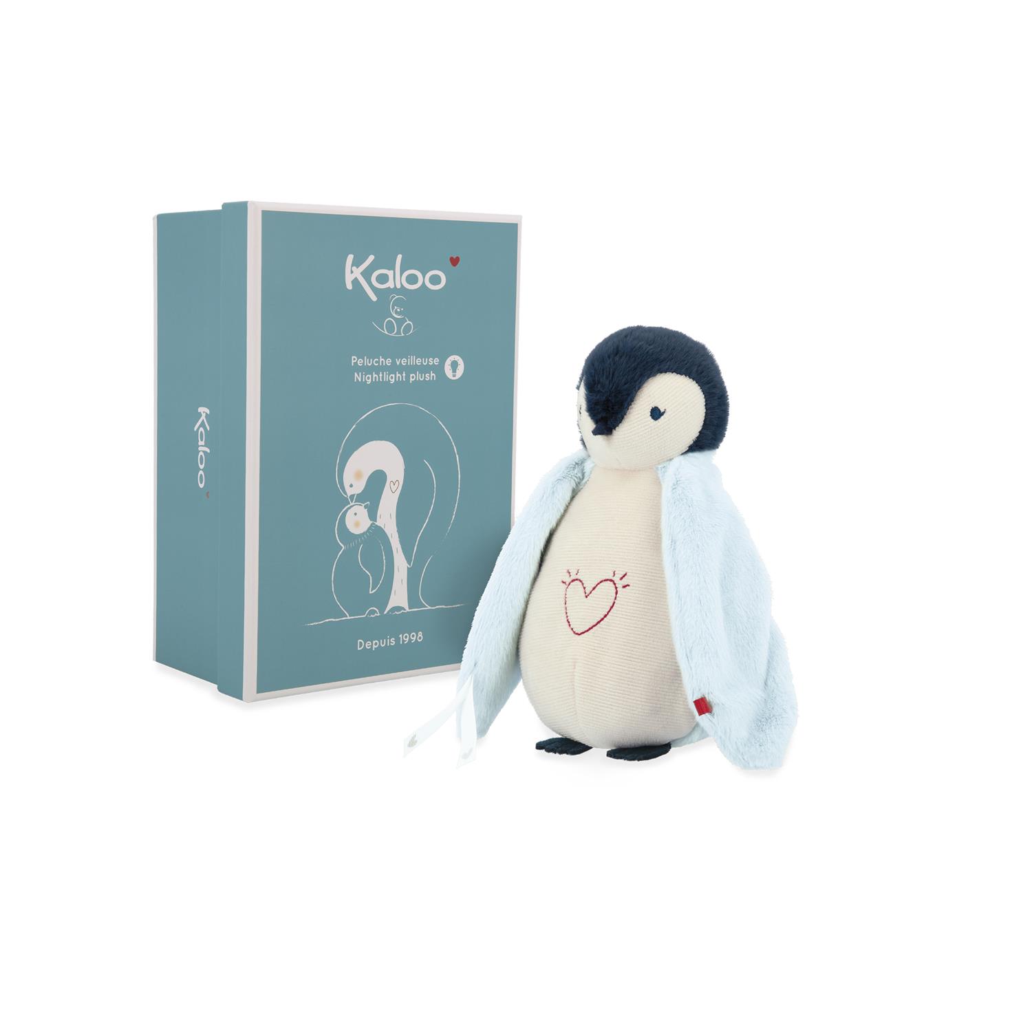 Peluche veilleuse manchot BLEU Kaloo