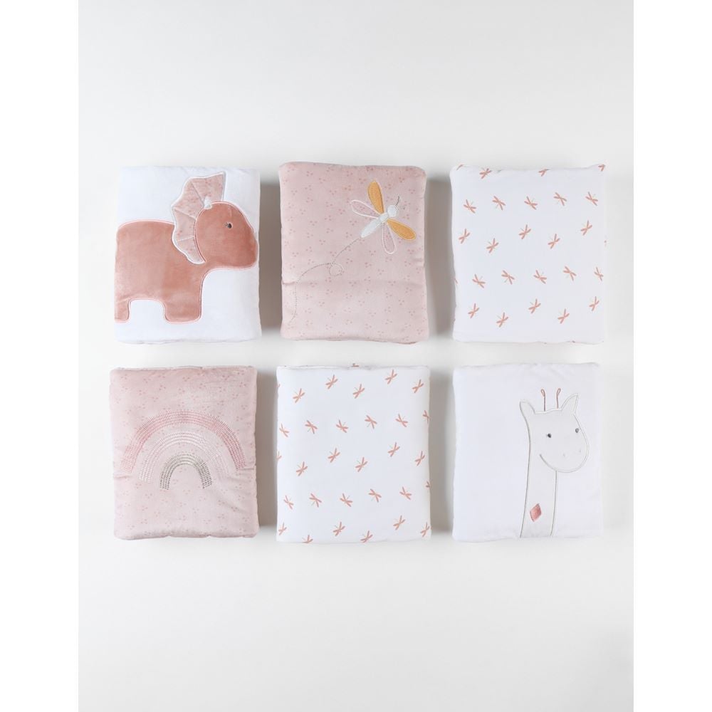 Lot de 6 protections de lit et parc Pop ROSE Noukie's