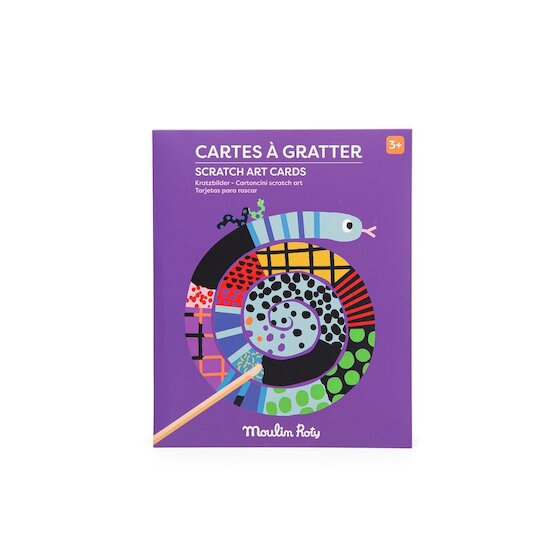 Moulin Roty Cartes à gratter Les Toupitis Multicolore 