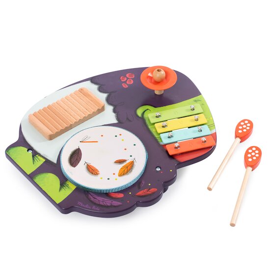 Moulin Roty Toucan multi-activités musicales Dans la jungle   Moulin Roty Toucan multi-activités musicales Dans la jungle