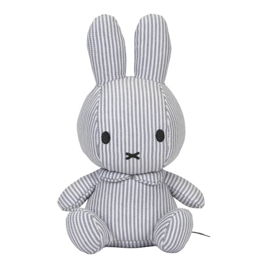 Miffy Peluche Miffy Marinière Gris Rayé  20 cm