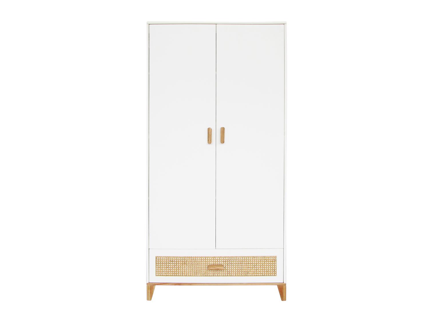 Armoire Cannage Rotin Nami BLANC Théo