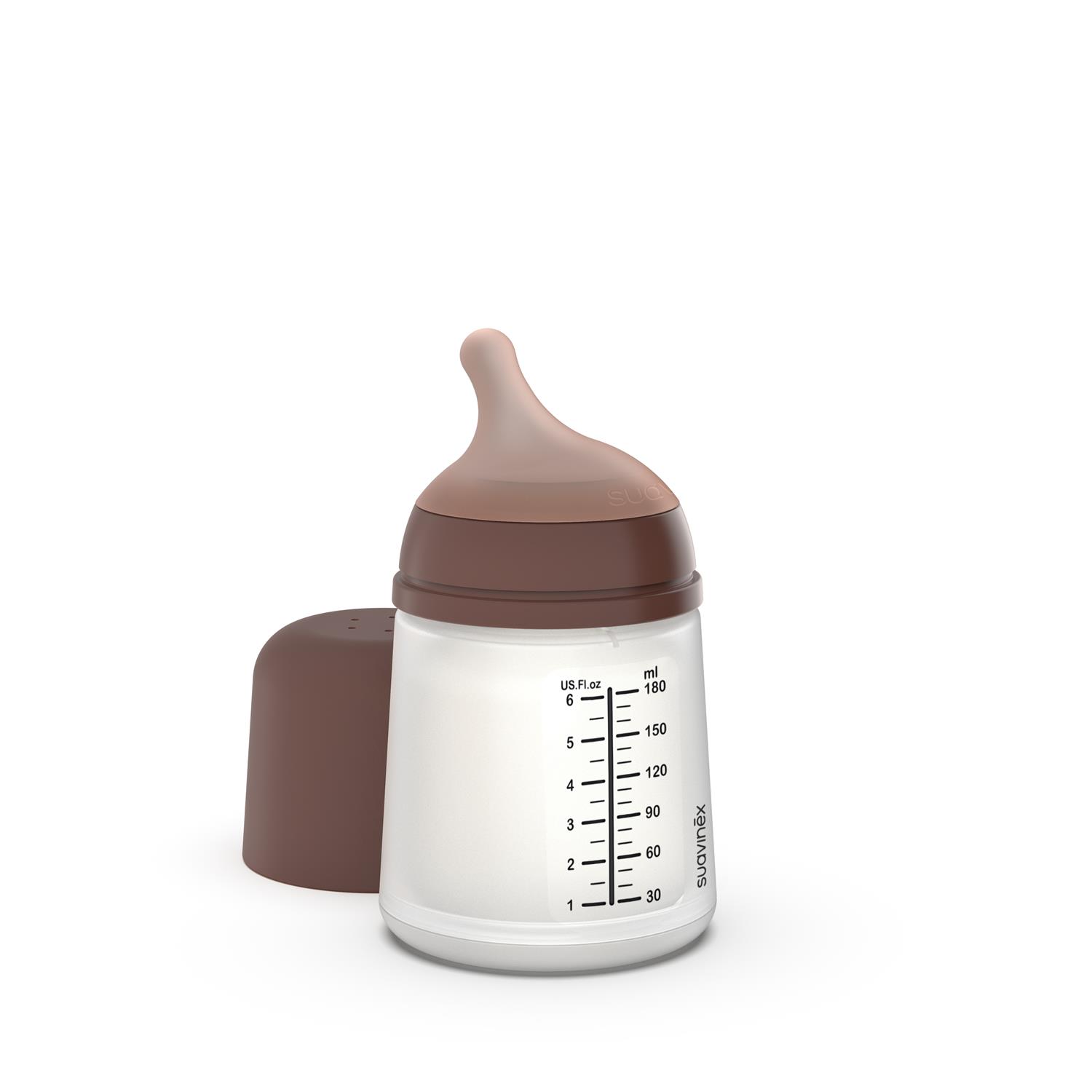 Suavinex - Biberon Anti-Colique Zero.Zero MARRON Suavinex