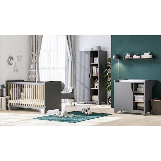 Vox Lit Leaf  Graphite/Bois 60x120 cm Vox Lit Leaf  Graphite/Bois 60x120 cm
