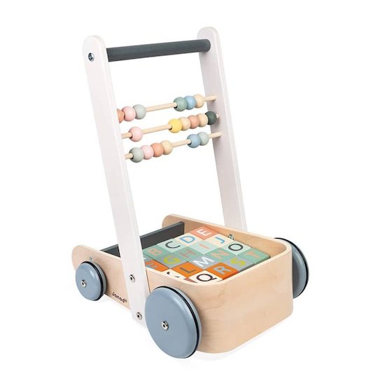 Janod Chariot d'éveil ABC Buggy Sweet Cocoon Multicolore 