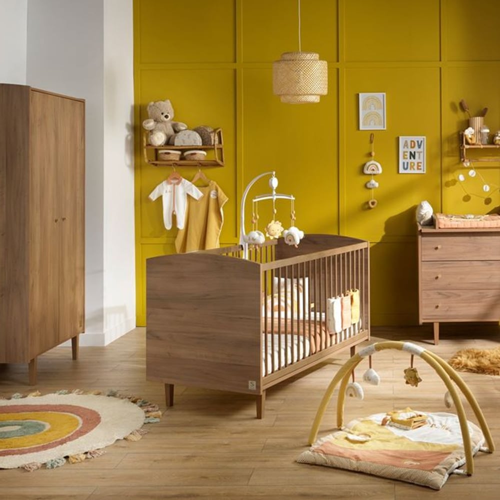 Chambre bébé complète Jazzy : lit 70x140, commode, armoire, Sauthon de  Sauthon