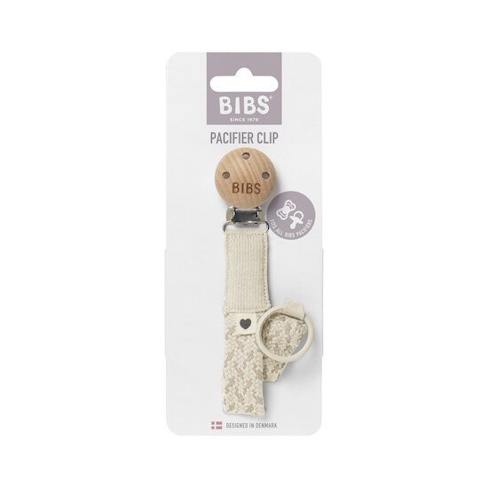 BIBS Attache Tétine Tressée Ivory/Vanilla 