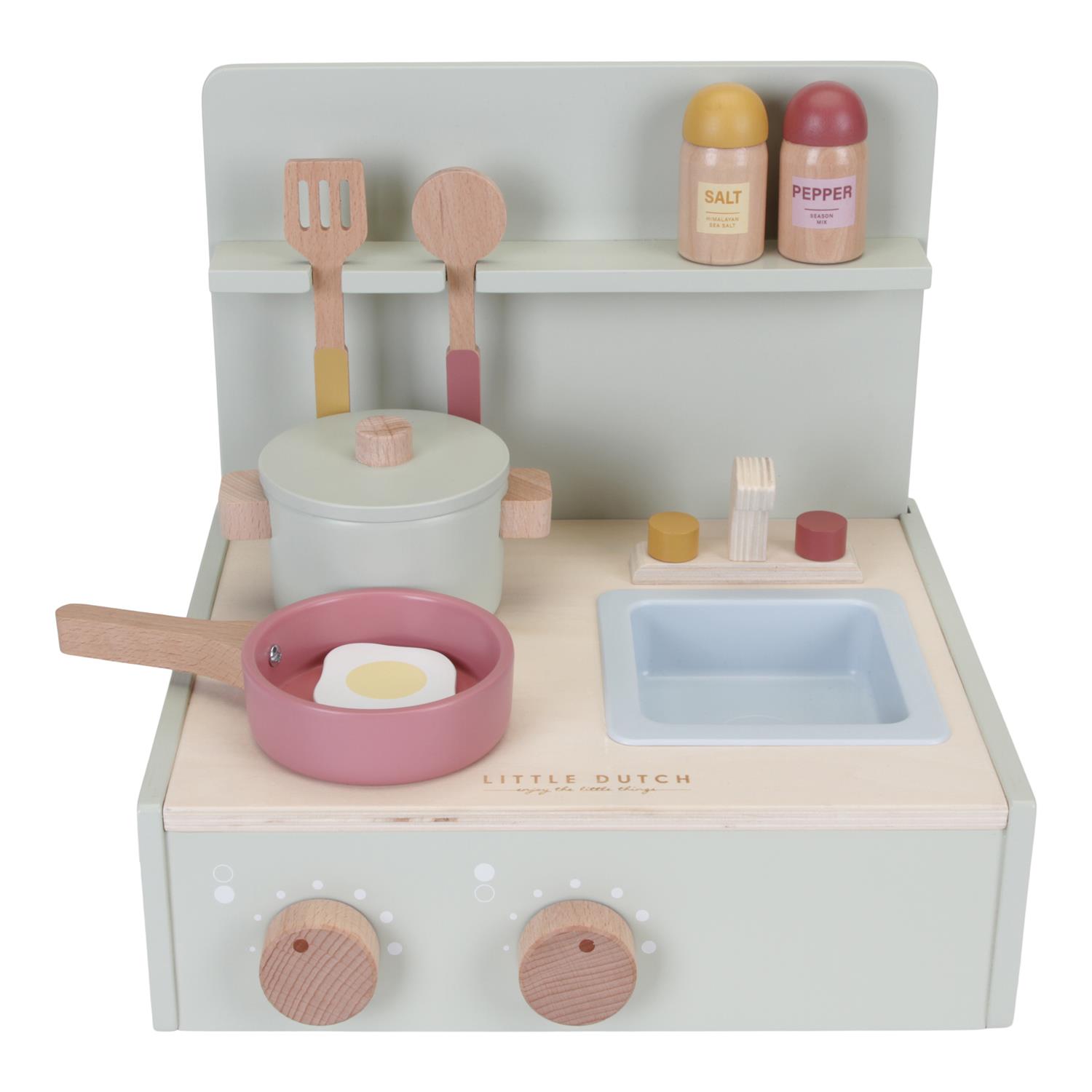 LITTLE DUTCH - Mini cuisine en bois VERT Little Dutch