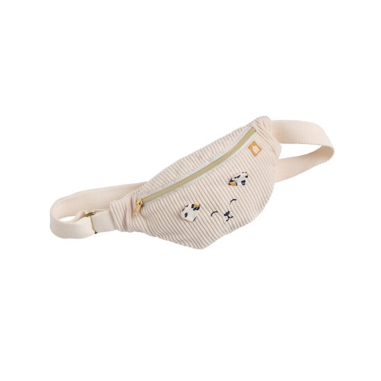 Sauthon Sac Banane Enfant Léopard Ecru/Noir/Caramel  Sauthon Sac Banane Enfant Léopard Ecru/Noir/Caramel